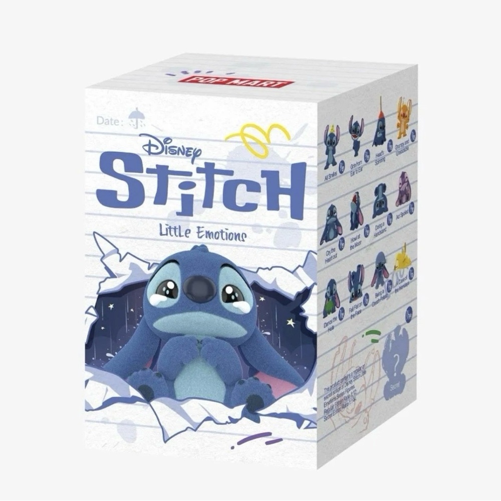Disney Pop Mart Stitch Blue Little Emotions Collectible Figure NIB